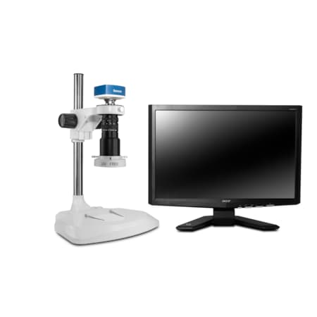 Macro Digital Inspection System With Compact LED Light On Lab Stand